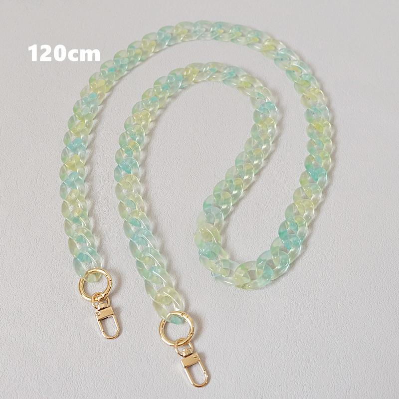 New Woman Bag Accessory Parts Neon Chain Candy Crossbody Resin Luxury Strap Women Hanging Chains Acrylic Shoulder Chain