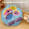 Mr. Men & Little Miss 8 Rib Auto Folding Umbrella, Personalized Custom Name Text