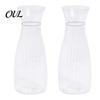 Trendy Flower Container Clear Bud Vase, Plastic Transparent Modern Vase Table Centerpiece for Home Party Wedding Decor Minimalist