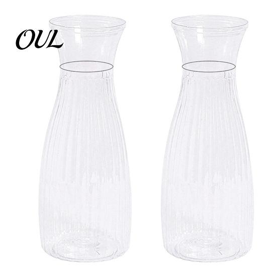 Trendy Flower Container Clear Bud Vase, Plastic Transparent Modern Vase Table Centerpiece for Home Party Wedding Decor Minimalist