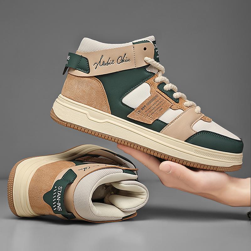 

Брендовые повседневные кроссовки мужские высокие кроссовки для скейтбординга мужские модные нескользящие удобные плоские вулканизированные туфли для студентов 39