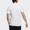 Adidas Pure Color Logo Print Short Sleeve Polo Shirt Men Tops White GP0827