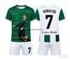 Fashion Ronaldo 7 AI New Fitness Football Training Competition Summer Children's Adult T-shirt Shorts Set Parent-child Outfit