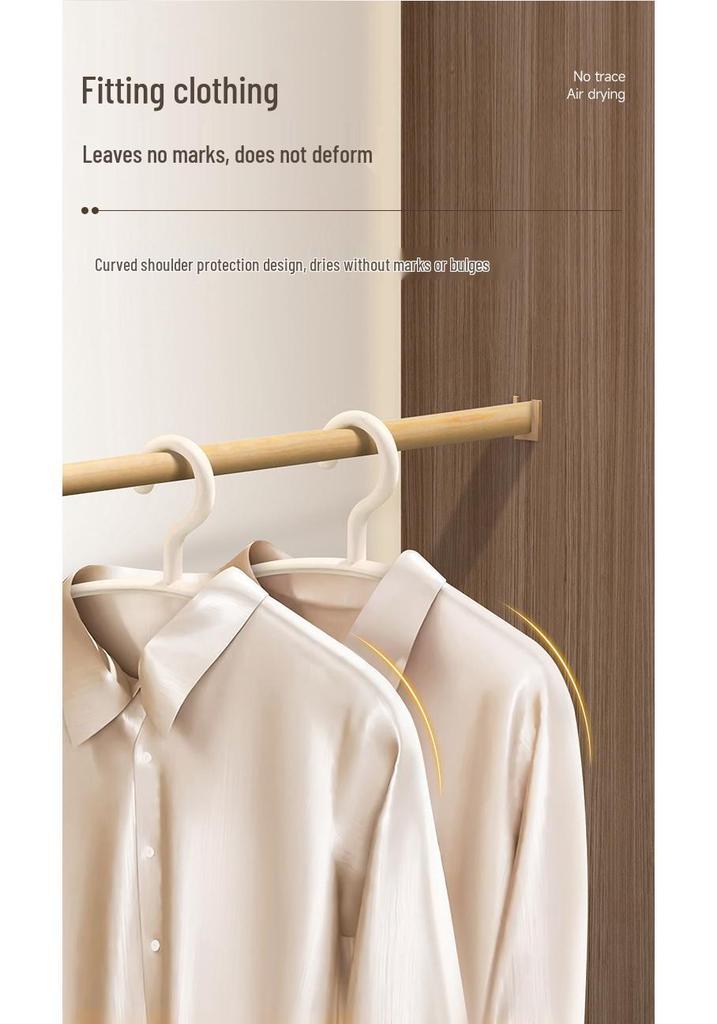 5-Piece Anti-Slip Wide Shoulder Clothes Hangers with Anti-Bump Design for Home Use