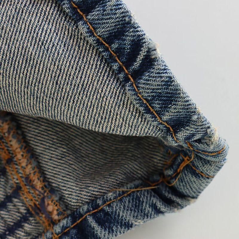 Kaslead New Women Clothes Western Style Fashion Simple Corset Denim Top 5520066