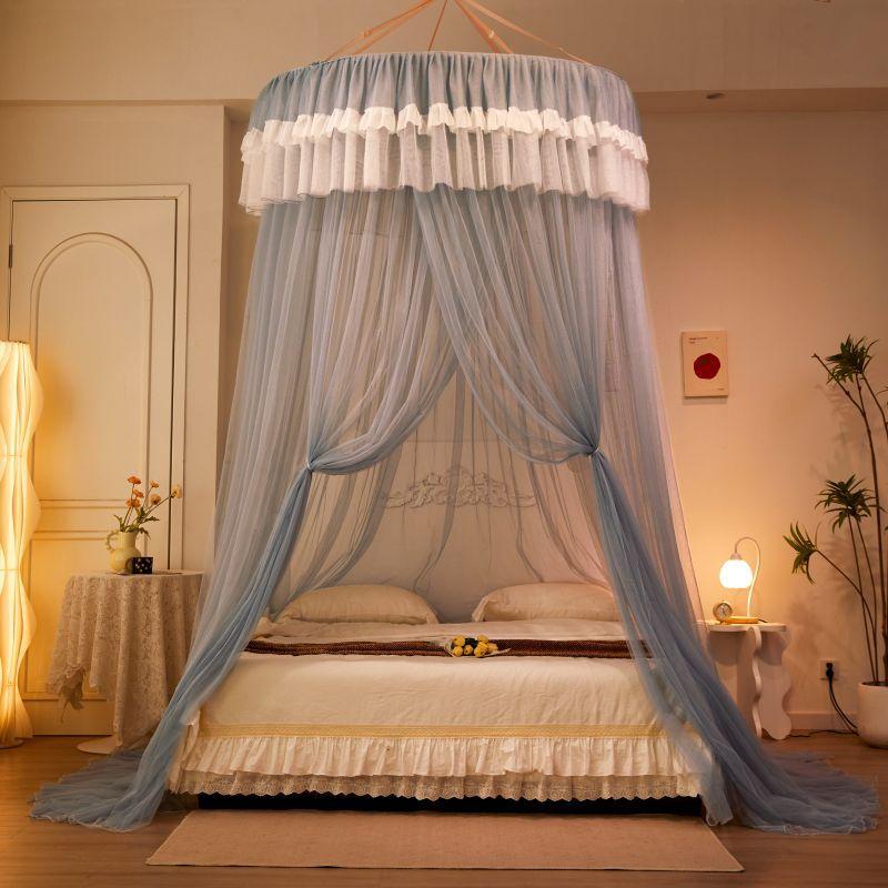1.2M Children Bed Mosquito Net Girl Round Bed Tent Mosquito Nets Curtain Canopy for Double Bed Mosquito Net Home/Garden