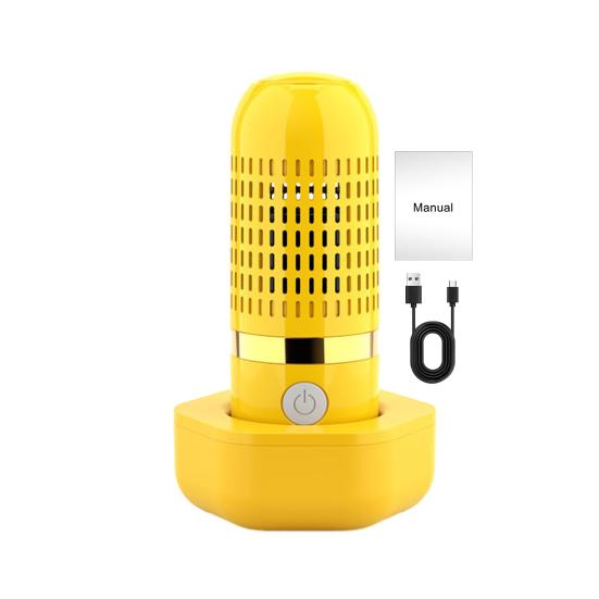

Fruit And Vegetable Cleaner Portable Wireless Capsule Food Purifier for Produce Waterproof 10-Min Detox Machine for Home Travel жовтий