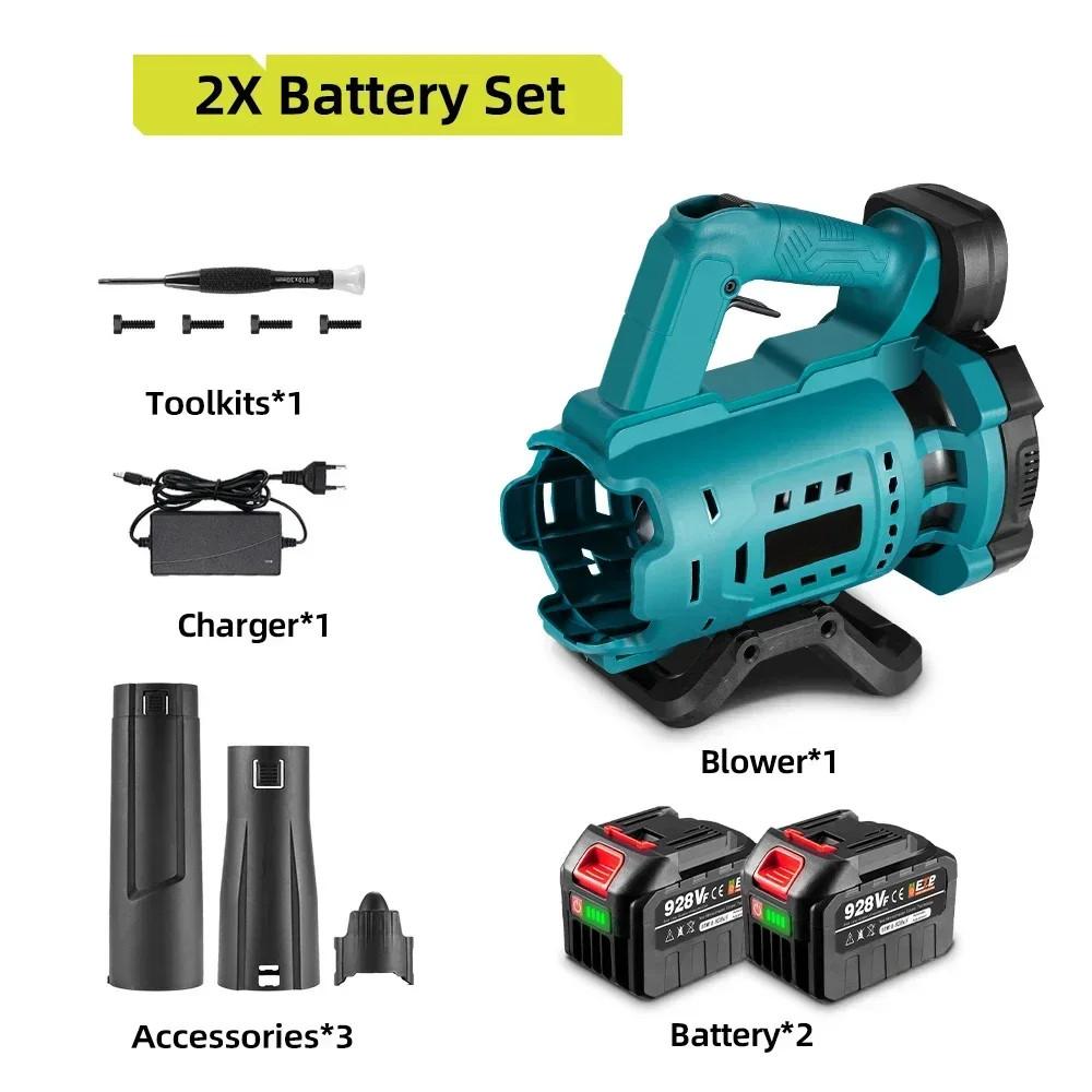18500RPM Speed Adjustable Efficient Leaf Snow Dust Cleaning Blower Tool Cordless Portable Electric Air Blower