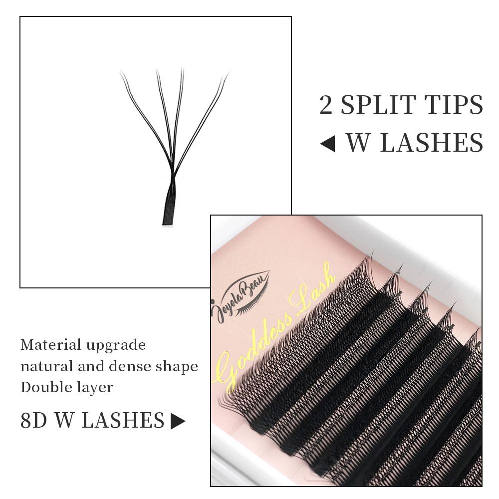 Goddess 8DW Shape Eyelash Extension Double Layer 4DW Shape Lashes 8D Premade Volume Fan High Quality Fake Eyelashes Supplies