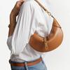 Polo Ralph Lauren Polo ID Adjustable Strap Dumpling Bag Leather Handheld Shoulder Bag Women bags Brown 428871248003
