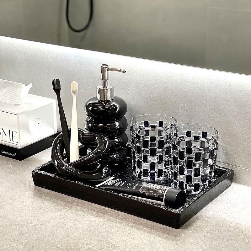 Qianxing No-Drill Water Wave Bathroom Storage Tray