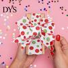 Dot Printed Wired Edge Ribbon 6 Rolls Christmas Green Red Ribbons, Decorative Wide Ribbons DIY Craft Bow Fabric Wire for Holiday Decoration (2.5 Inch
