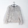 TrendHub Furry Fur Coat Women Fluffy Warm Plus Size Long Sleeve Female Outerwear Autumn Winter Coat Jacket Hairy Collarless Overcoat