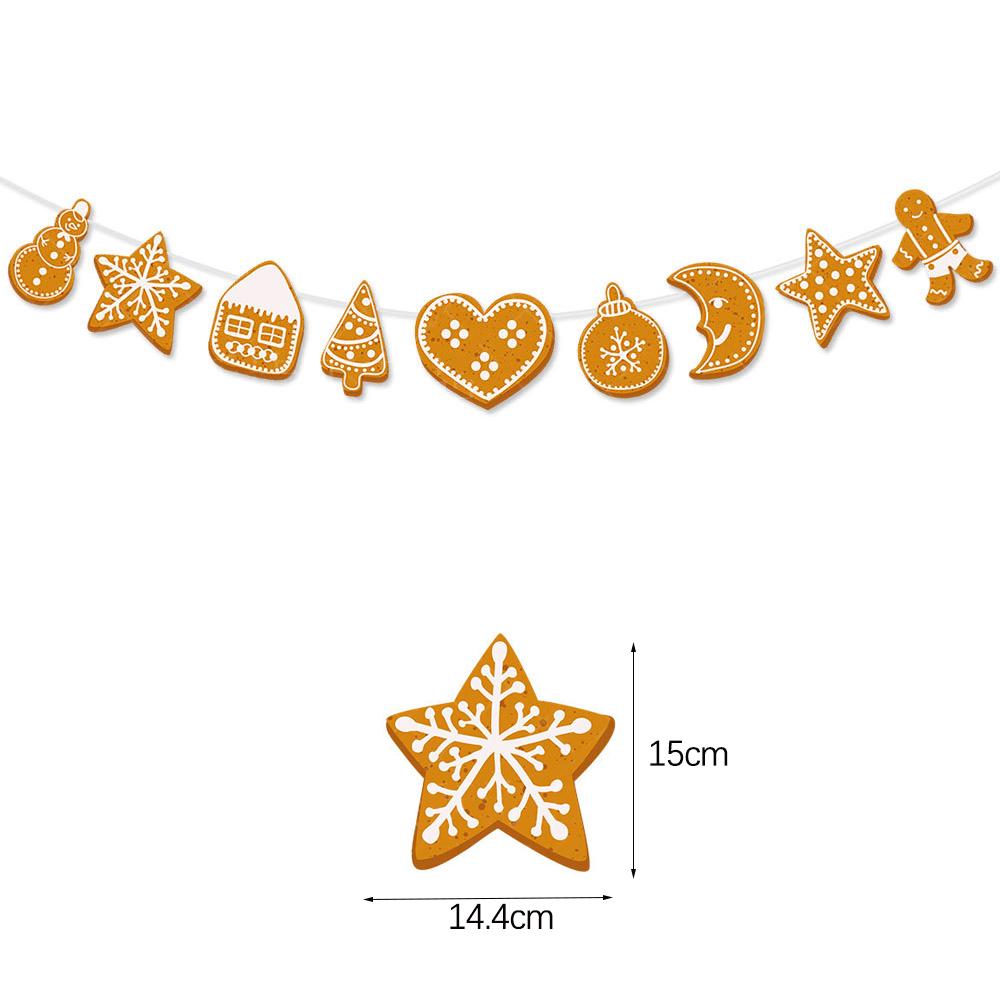 Christmas Door Hanging Pendant Xmas Paper Banner Drop Ornaments Santa Claus Snowman Xmas Cars Merry Christmas Decorations 2023