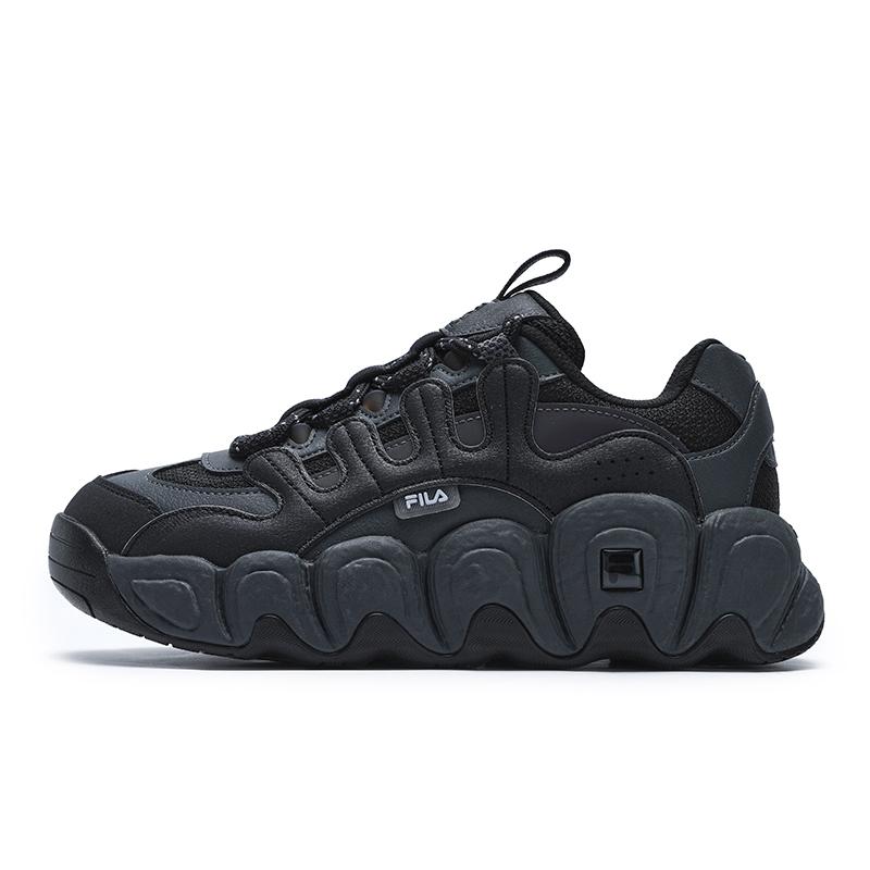 FILA Croissant Comfortable Versatile Shock Absorbing Non-Slip Warm Low-Top Running Shoes Women sneaker Black F12W441102FBD