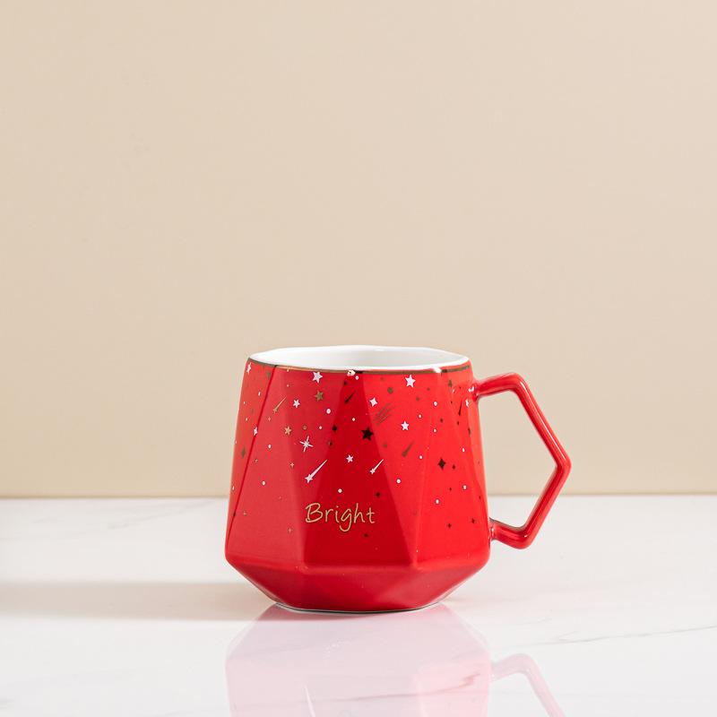 Simple fashion ceramic cup creative mug coffee cup couple cup gifts business souvenir