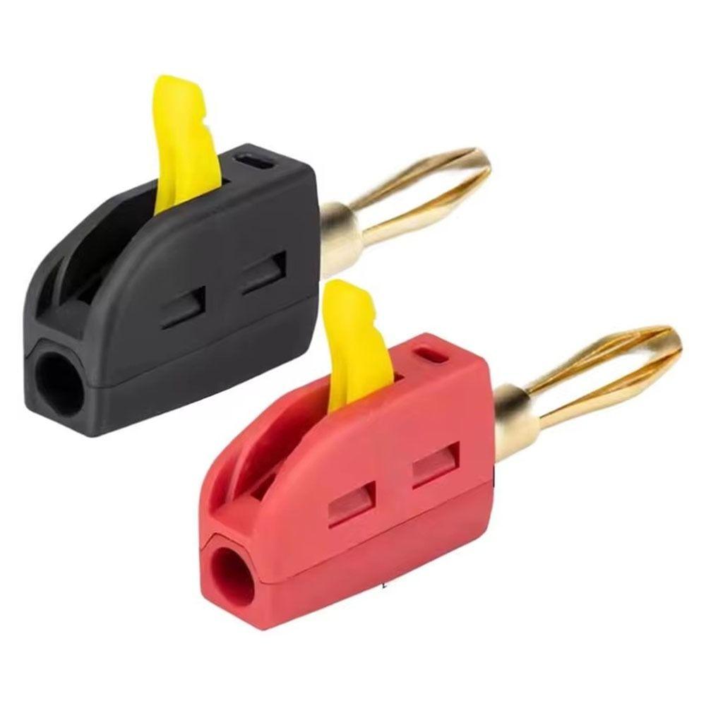 1Pcs Solderless Quick Connect Banana Jack High Current 32A Wire Connector Banana Plug  For Speakers