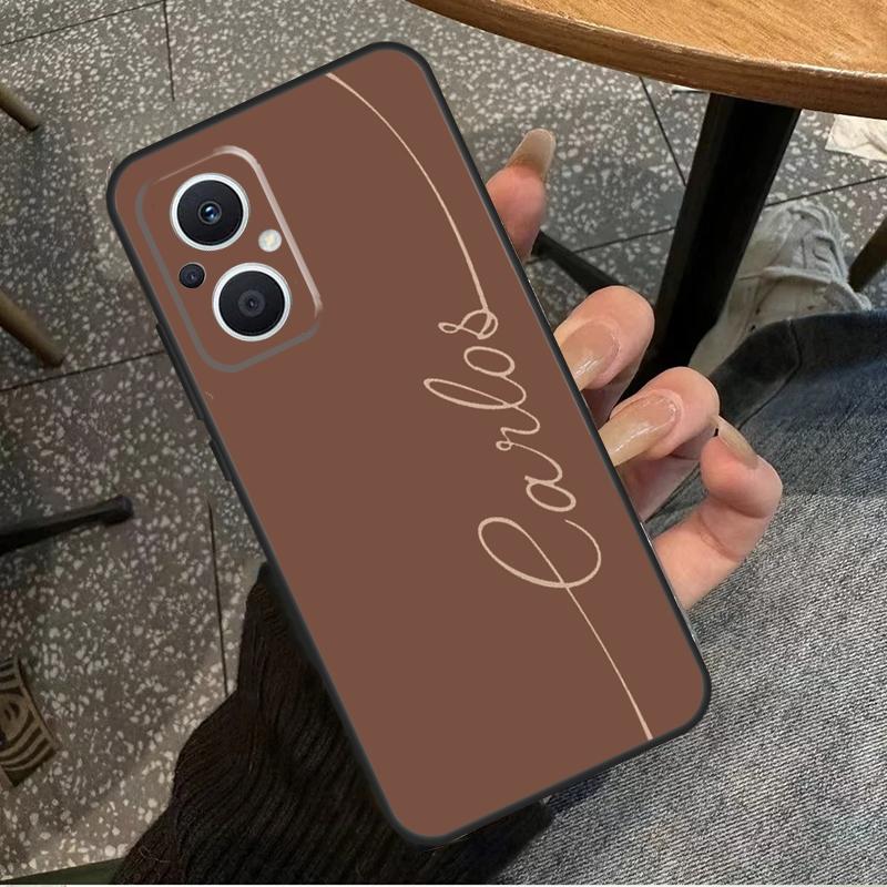 

Personalized Monogram Name Case For OPPO Reno 8 7 6 5 4 Lite 2Z 4Z 5Z 8T 10 OPPO Find X5 X6 Pro X2 Lite X3 Neo Cover OPPO Reno8 5G