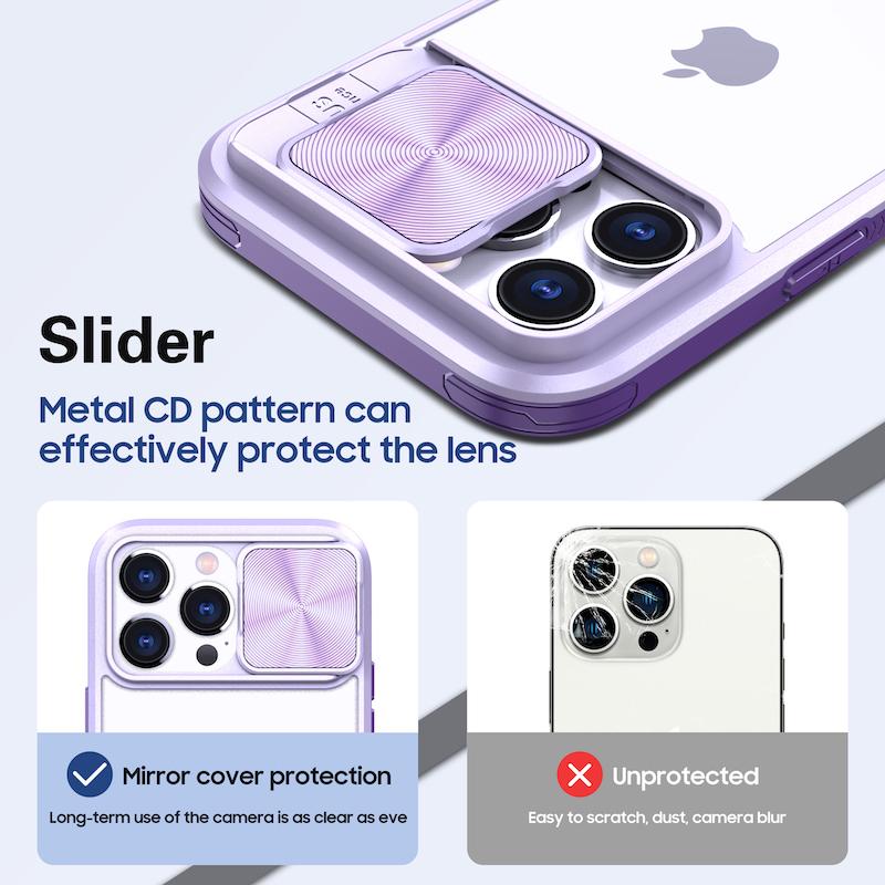 Funda Protectora de Lente de Cámara Deslizante de Lujo Para iPhone 15 14 13 12 11 Pro Max X XS XR 7 8 Plus SE3 Parachoques Resistente a Golpes Funda Transparente