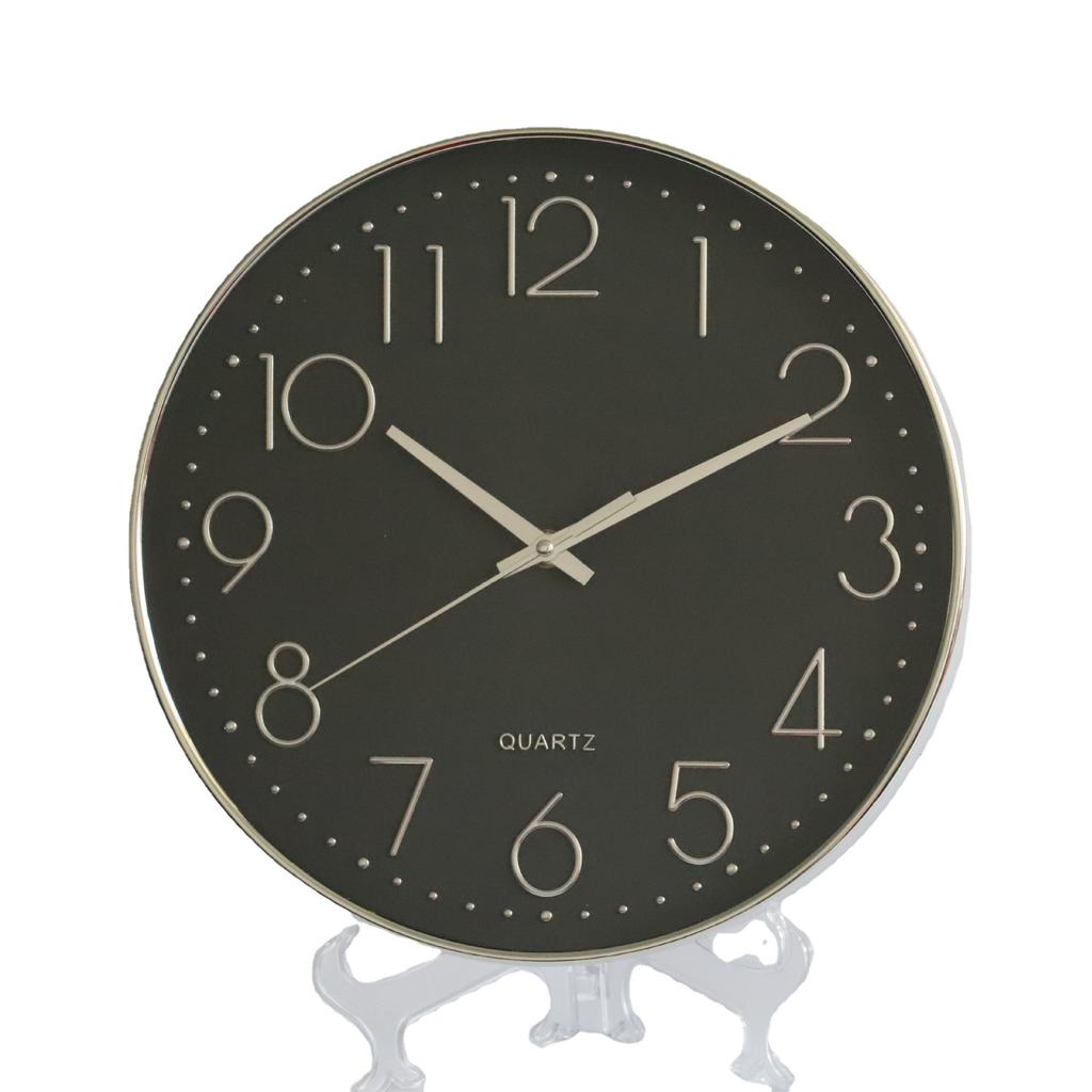 12 Calowy 30CM Cichy Zegar Ścienny, Kreatywny i Modny, Trójwymiarowy Cyfrowy Minimalistyczny Zegar do Domowego Salonu