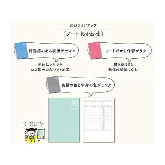 KOKUYO Campus Study Planner (Notebook) Weekly Ruled Semi-B5 Blue No-Y80MW-B Set of 5 Books
