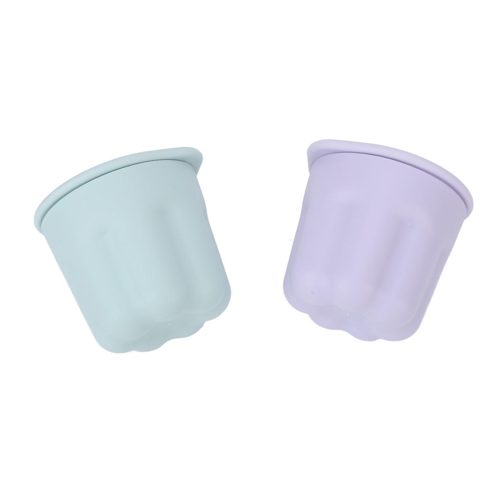 2 Sets Cosmetic Brush Washer Washing Tool Portable Makeup Brush Cleaner Scrubber Bowl