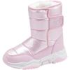 Mädchen Winter 2025 Rutschfeste Prinzessinnen Schneestiefel - Dick gefüttert mit Samt, Warme Baumwollschuhe für mittelgroße und große Kinder