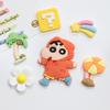 Crayon Shin-chan 3D Magnet & Sticker Set for DIY: Fridge, Shoes, Phone Case, and Car.