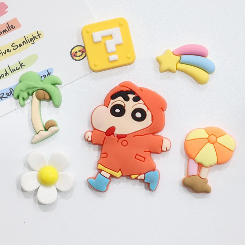 Crayon Shin-chan 3D Magnet & Sticker Set for DIY: Fridge, Shoes, Phone Case, and Car.