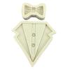 3D Suit Shirt Bow Silicone Rubber Flexible Food Safe Mold Clay Resin Ceramics Candy Fondant Candy Chocolate Soap Mould