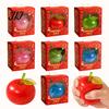 Flexible Anti Anxiety Toy Fruit Squeeze Sensory Toy, Christmas Shaped Soft Slow Rise Fidget Desktop Cute Novelty Stress Relief for Adults Kids Rubber