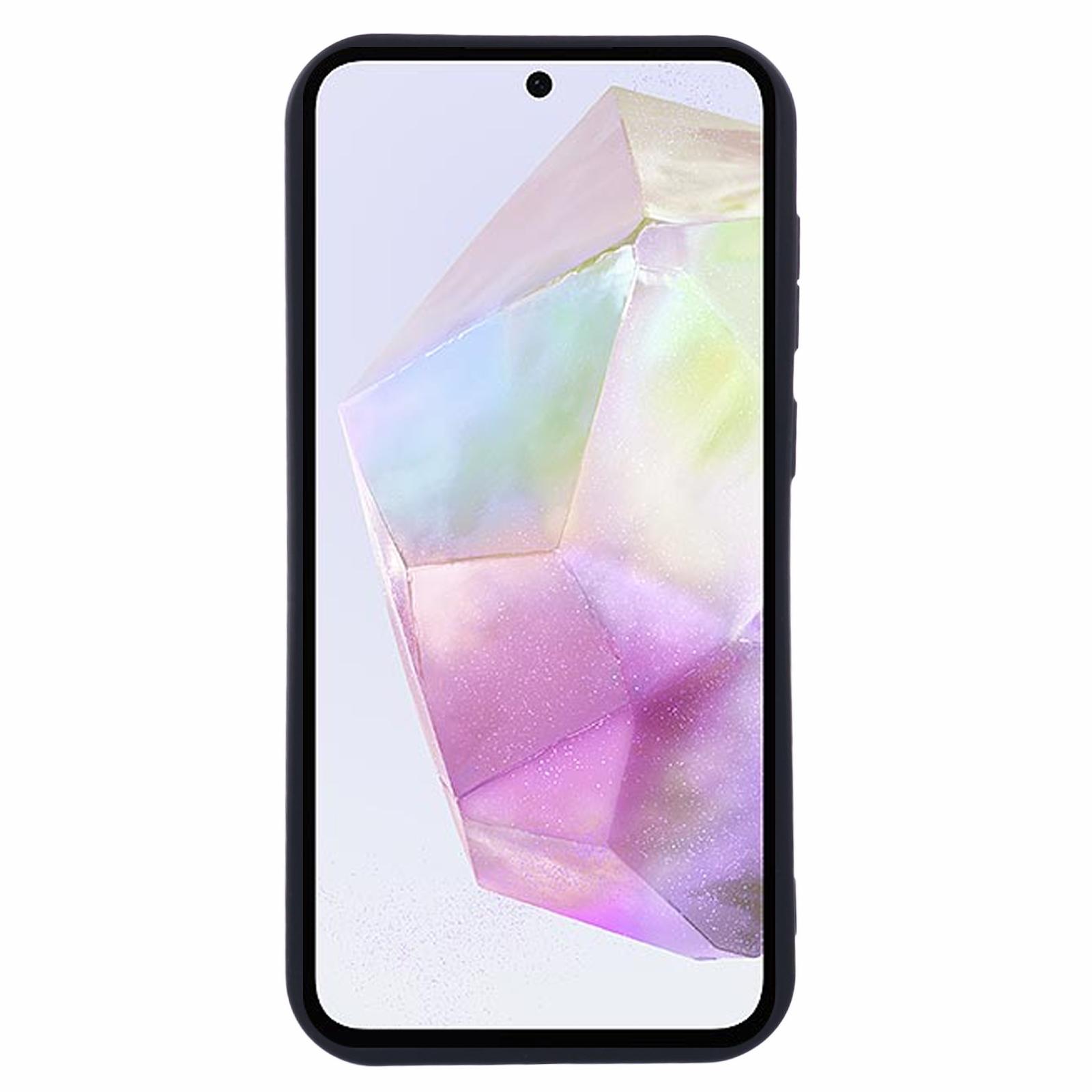 

For Samsung Galaxy A36 5G Case Grooved Design TPU Anti-Slip Phone Cover Beige