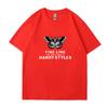 Harry Styles Women's Butterfly Printed T-shirt Summer Fashion Cotton Casual Top Women's Y2K Retro Street T-shirt Clothing