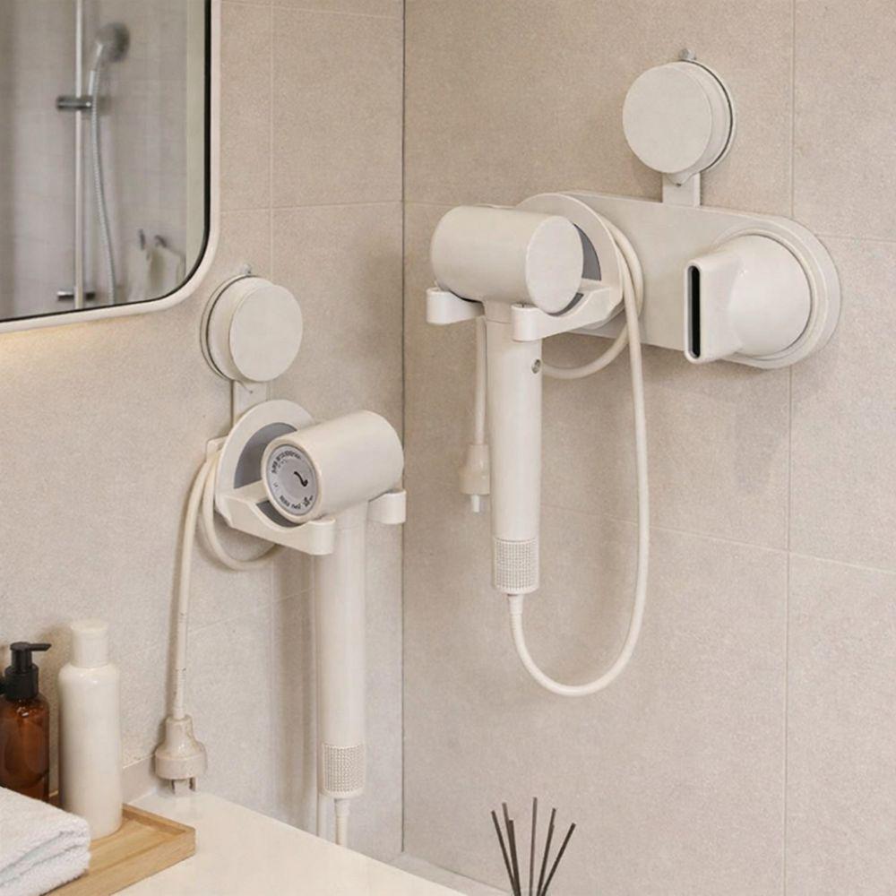 No Punching Hair Dryer Storage Rack Wall Mounted Hair Dryer Rack  for Home