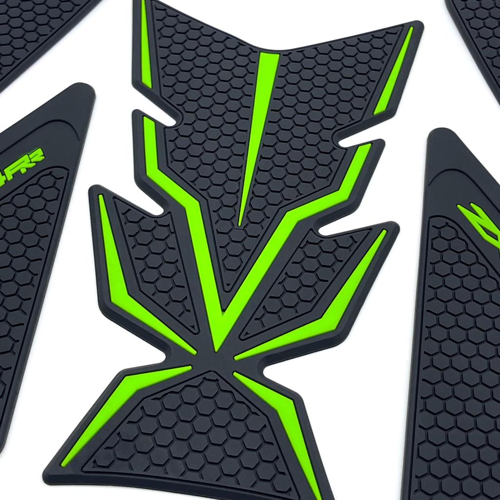 Motokano Traction Pad Tank Pad Kit for ZX-4R/SE, ZX-4RR (2024~), and ZX-25R/SE (2023~) (Green)
