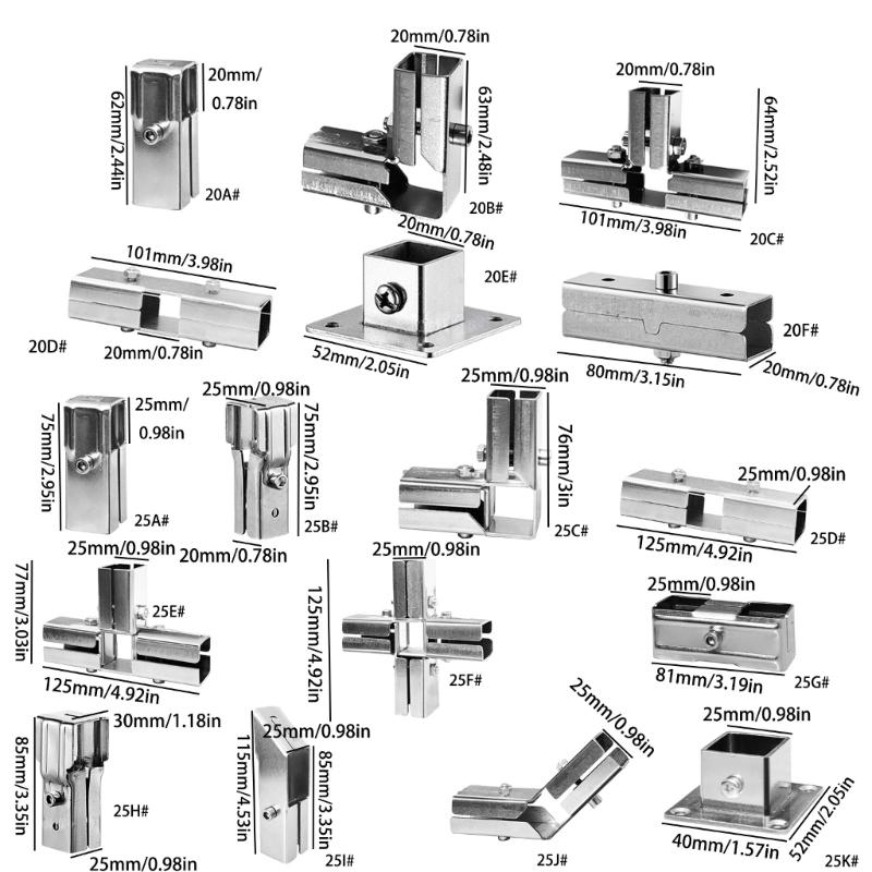 Square Pipe Fixed Joint Storage Rack Connector 3 Way Elbow Pipe Fitting for Fence Rail and Industrial Shelf Construction