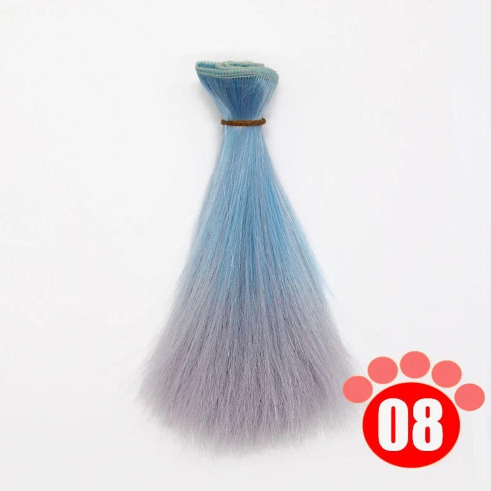 15*100CM Doll Hair Colorful Children Toy Gift 2024 Bjd Wig  for 1/4 1/6 1/8 Bjd