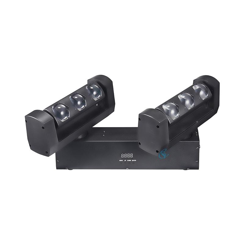 6x20W RGBW Led Strip Beam Moving Head Light Two Arms Professional DJ Disco Party Lighting DMX Dance Floor Bar Equipment