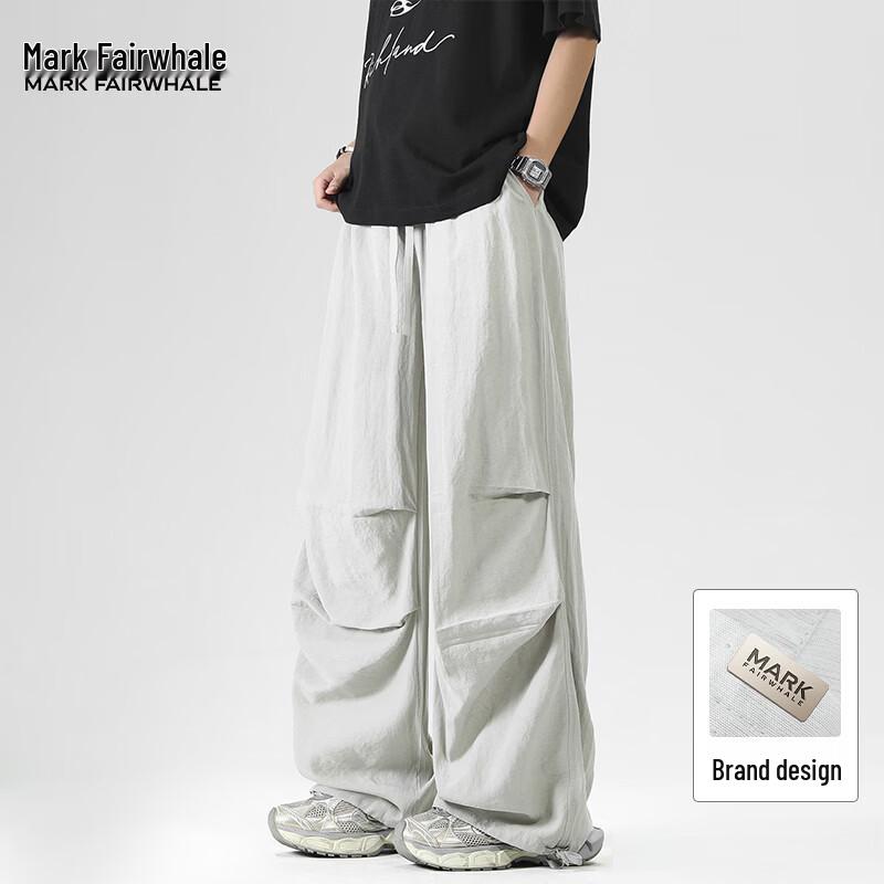 Mark Fairwhale Men s Tencel Linen Straight Leg Casual Pants L