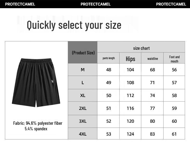 Paul Camel Men's Summer Breathable Quick-Dry Casual Shorts