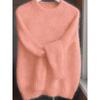 French-Style Round-Neck Sweater, Soft and Cozy, Elegant Design, Perfect for Spring and Autumn Commuting and Outings