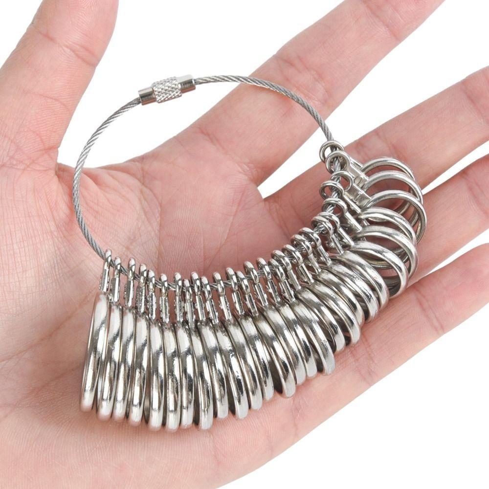 100 stücke Ring Sizer Ring Gauges mit Finger Sizer Schmuck Größe Messen Werkzeug Set Ring Gauges mit Finger Sizer Schmuck Größe Messen