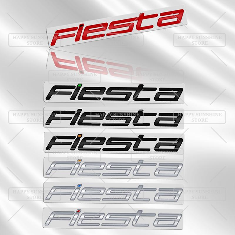 KFLV8 3D Metal For Ford Fiesta Mk8 Rear Tailgate Boot Badge 2017-2021 Car Sticker Trunk Body Letters Emblem Decoration Accessory