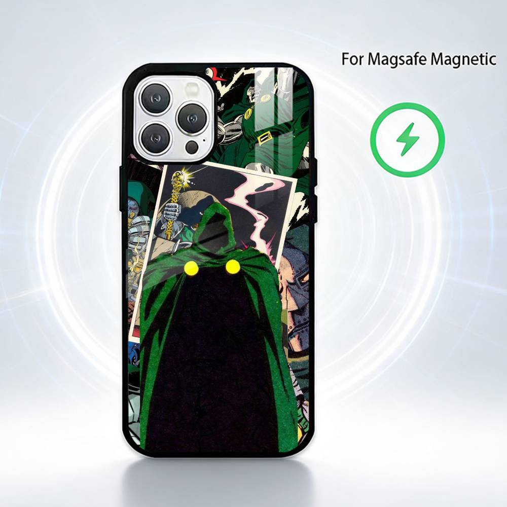MF-DOOMs-Rapper Phone Case For iPhone 14,16,15,13,17,12,Plus,Pro,Max Magnetic For Magsafe Frosted Cover