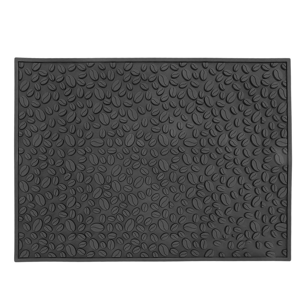 Antypoślizgowa Podkładka pod Kubek Wzór Ziarna Kawy Podkładka PVC na Biurko Bar Kontuar do Odcedzania Filtrowania Czarna