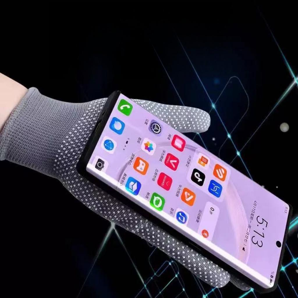 Labor Gloves, Nylon, Anti Slip Latex, Half Finger Gloves, Construction Site, Work, Packaging, Warm, Soft, Breathable, Sunscreen Gloves