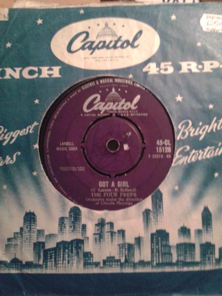 

7inch Record FOUR PREPS - Got A Girl 45CL15128 Capitol Records 1960 UK Pop Used