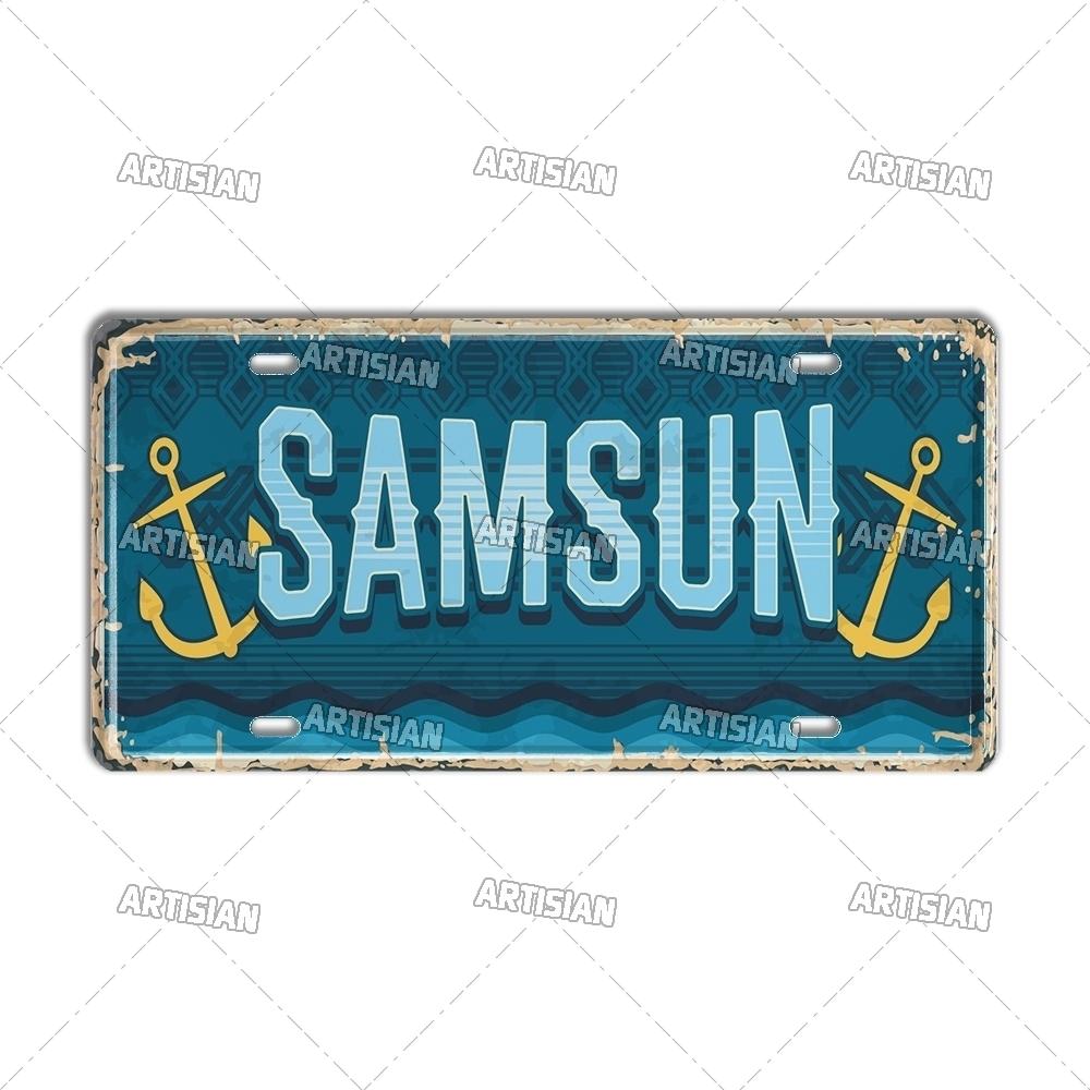 

ТУРЕЧЧИНА Пам’ятка Номерний знак Місто Туреччина Декоративна табличка для автомобіля Металева жерстяна табличка Декор стін Гараж Бар Паб Клуб 20x30cm（7.8x11.8inch）