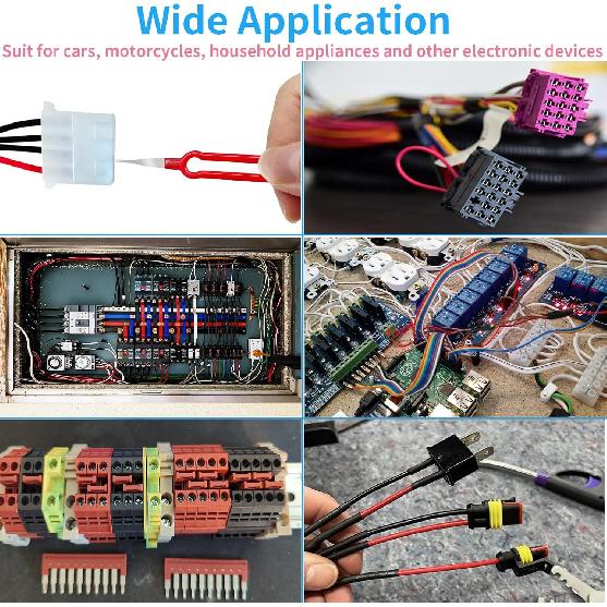 Terminal Removal Tool Kit 39 Pcs, Upgraded Broken Key Extractor Kit, Wire Connector Electrical Pin Removal, Terminal Release Depinning Tools For