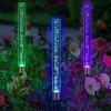 10pcs Solar Garden Lights Outdoor Solar Tube Lights Solar Acrylic Bubble Light Waterproof RGB Color Changing LED Solar Lights